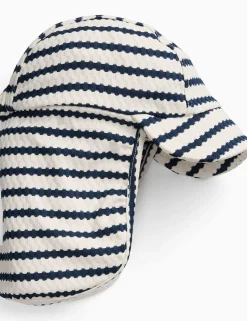 Kids' Striped Sun Hat (0-4 Yrs)