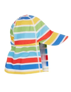 Kids' Striped Swim Sun Hat (0-4 Yrs)