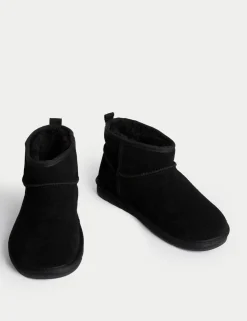 Kids' Suede Ankle Boots (4 Small - 6 Large)