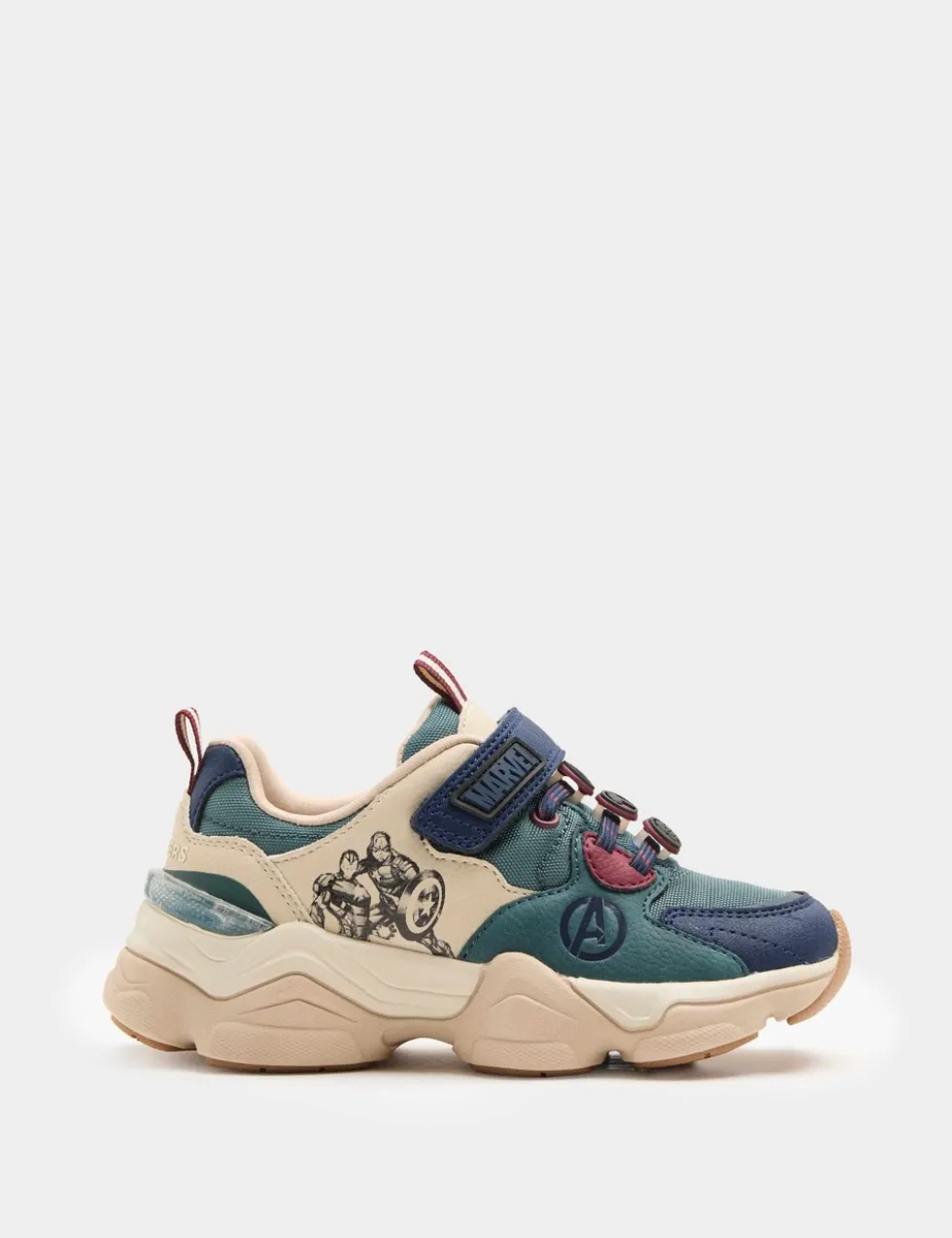 Kids' Suede Avengers™ Riptape Trainers (4 Small - 2 Large)