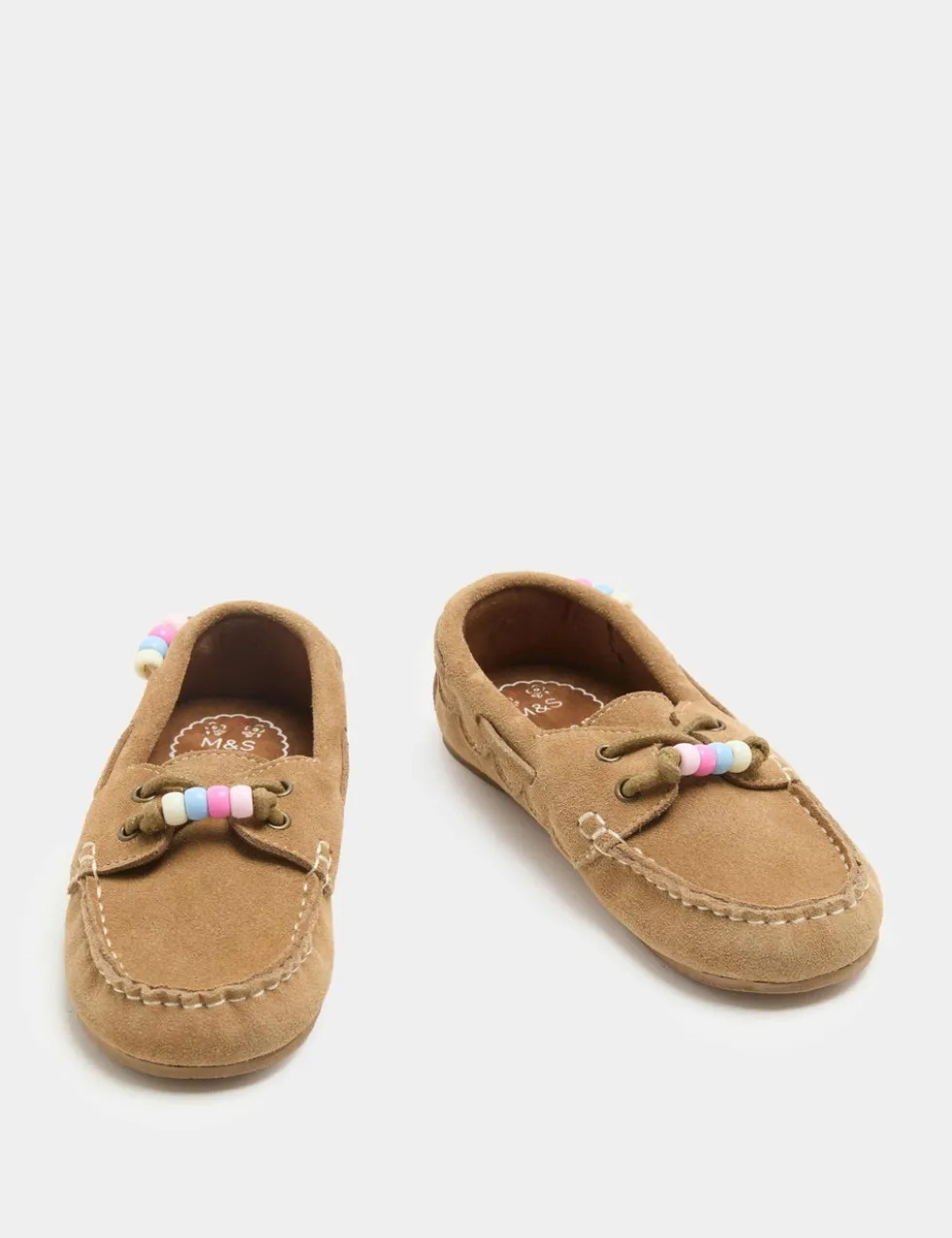 Kids' Suede Charm Boat Shoes (10 Small - 2 Large)
