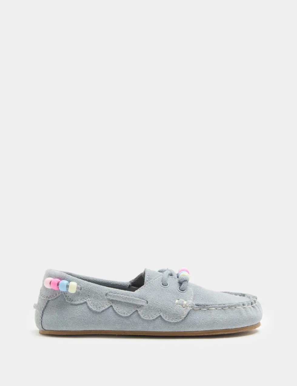 Kids' Suede Charm Boat Shoes (10 Small - 2 Large)
