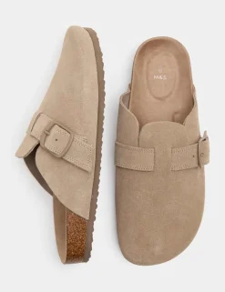 Kids' Suede Footbed Clogs (3 Large - 6 Large)