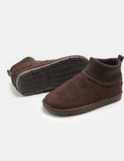 Kids' Suede Pull-On Ankle Boots (4 Small - 6 Large)
