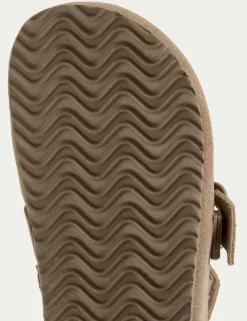 Kids Suede Riptape Clogs (4 Small - 2 Large)