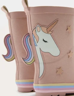 Kids' Unicorn Wellies (4 Small - 2 Large)
