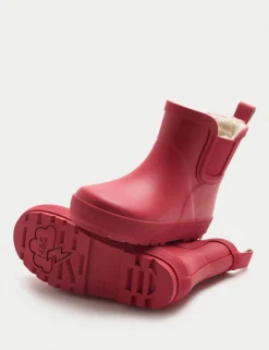 Kids' Warm Lined Chelsea Wellies (3 Small - 2 Large)