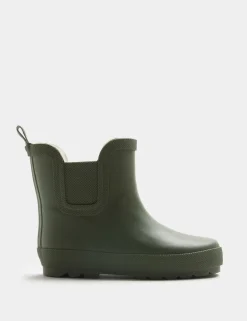 Kids' Warm Lined Chelsea Wellies (3 Small - 2 Large)