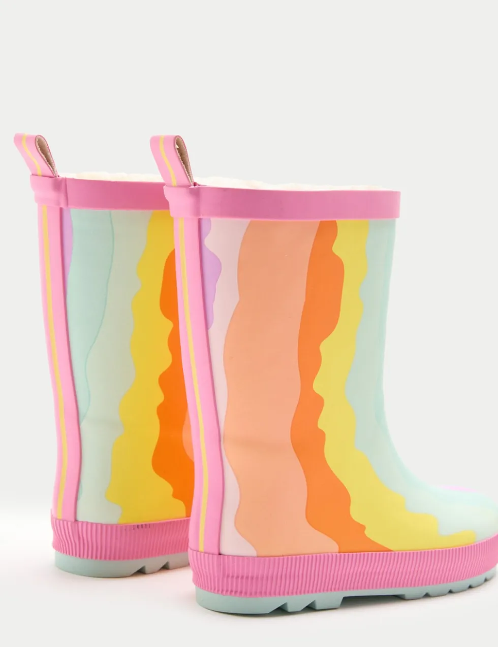 Kids’ Wavy Patterned Wellies (4 Small - 2 Large)