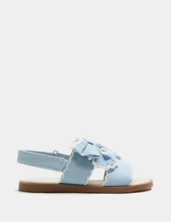 Kids'Double Strap Bow Sandals (4 Small-2 Large)