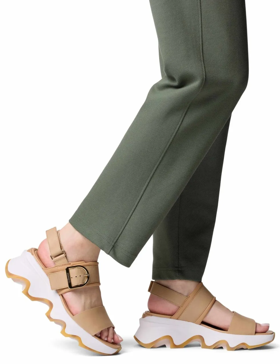 Kinetic™ Impact Leather Wedge Sandals