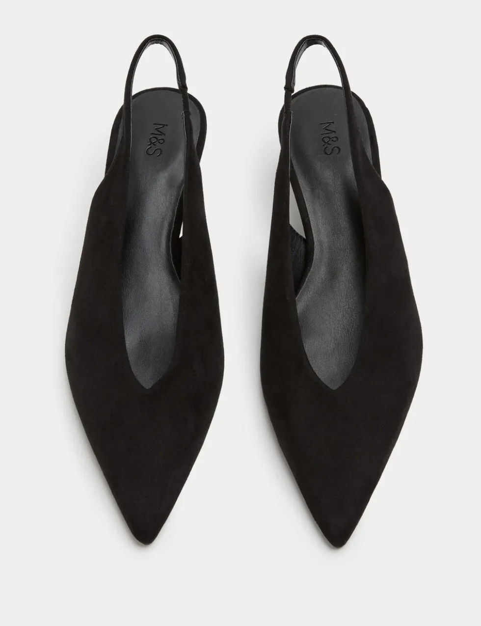 Kitten Heel Pointed Slingback Shoes