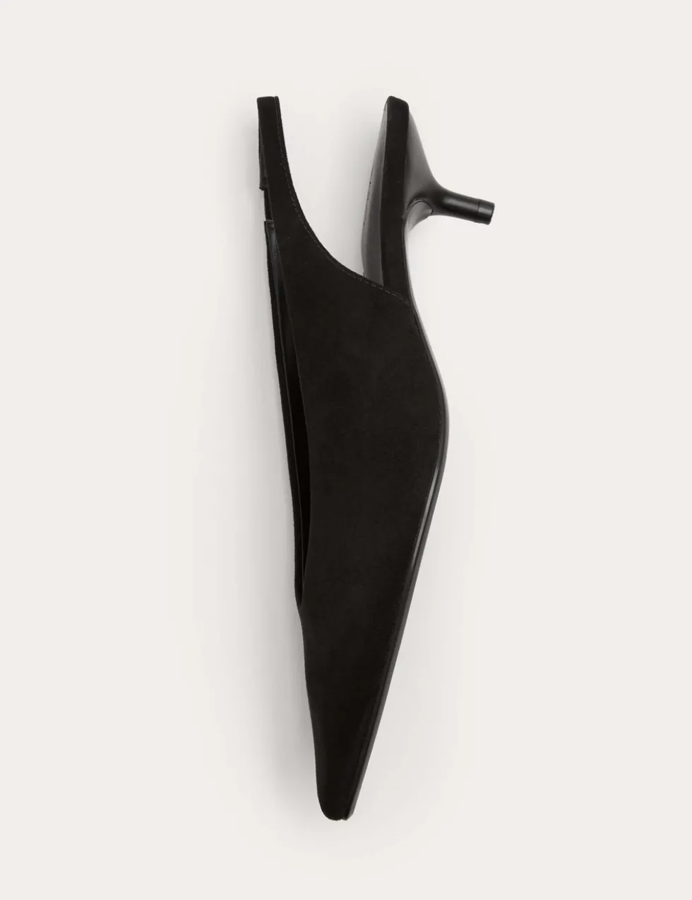 Kitten Heel Pointed Slingback Shoes