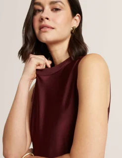 Knitted Back Maxi Slip Dress