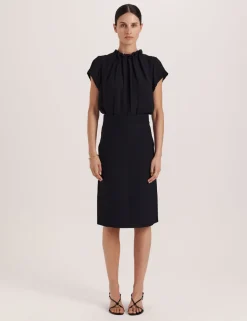Knitted Knee Length Skirt
