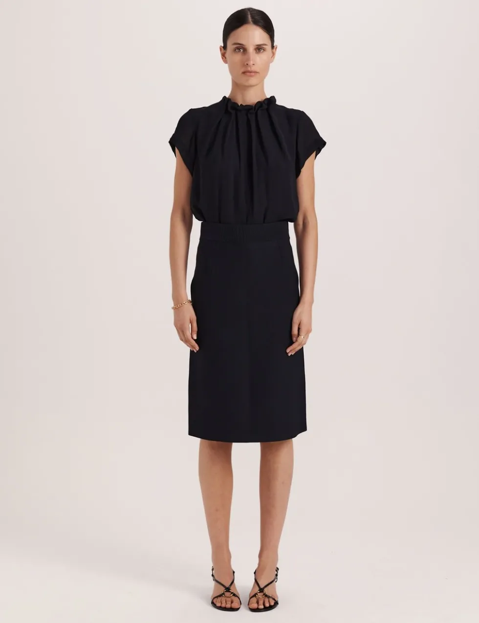 Knitted Knee Length Skirt