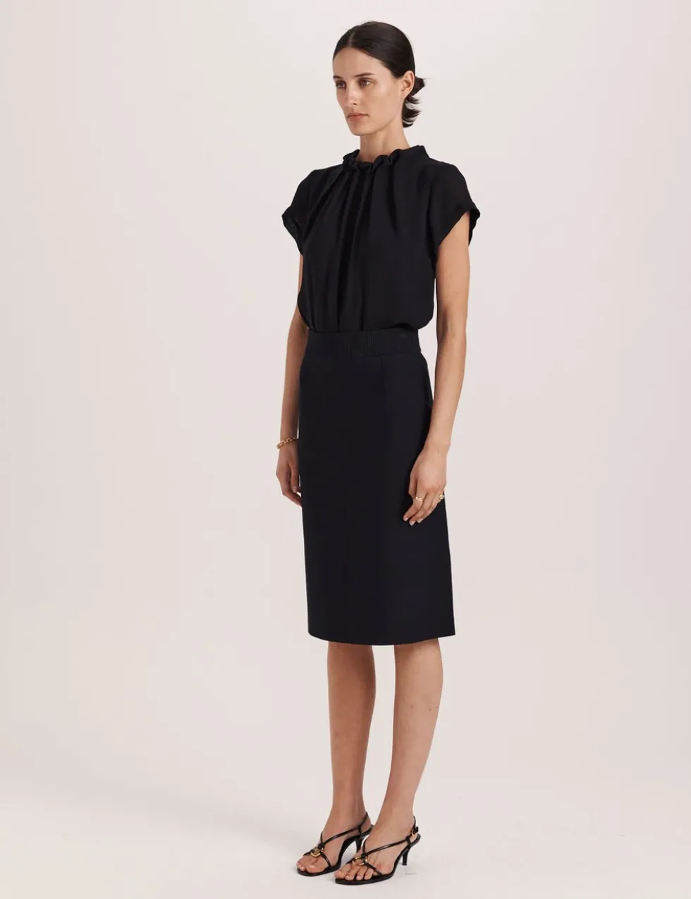 Knitted Knee Length Skirt