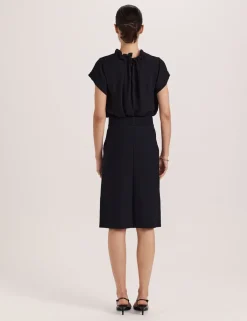 Knitted Knee Length Skirt