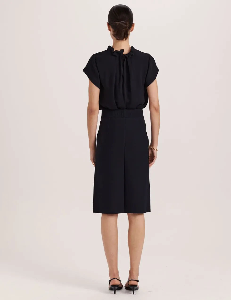 Knitted Knee Length Skirt