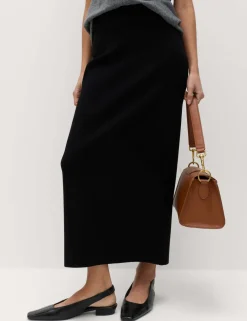 Knitted Midaxi Column Skirt