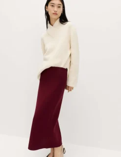Knitted Midaxi Column Skirt