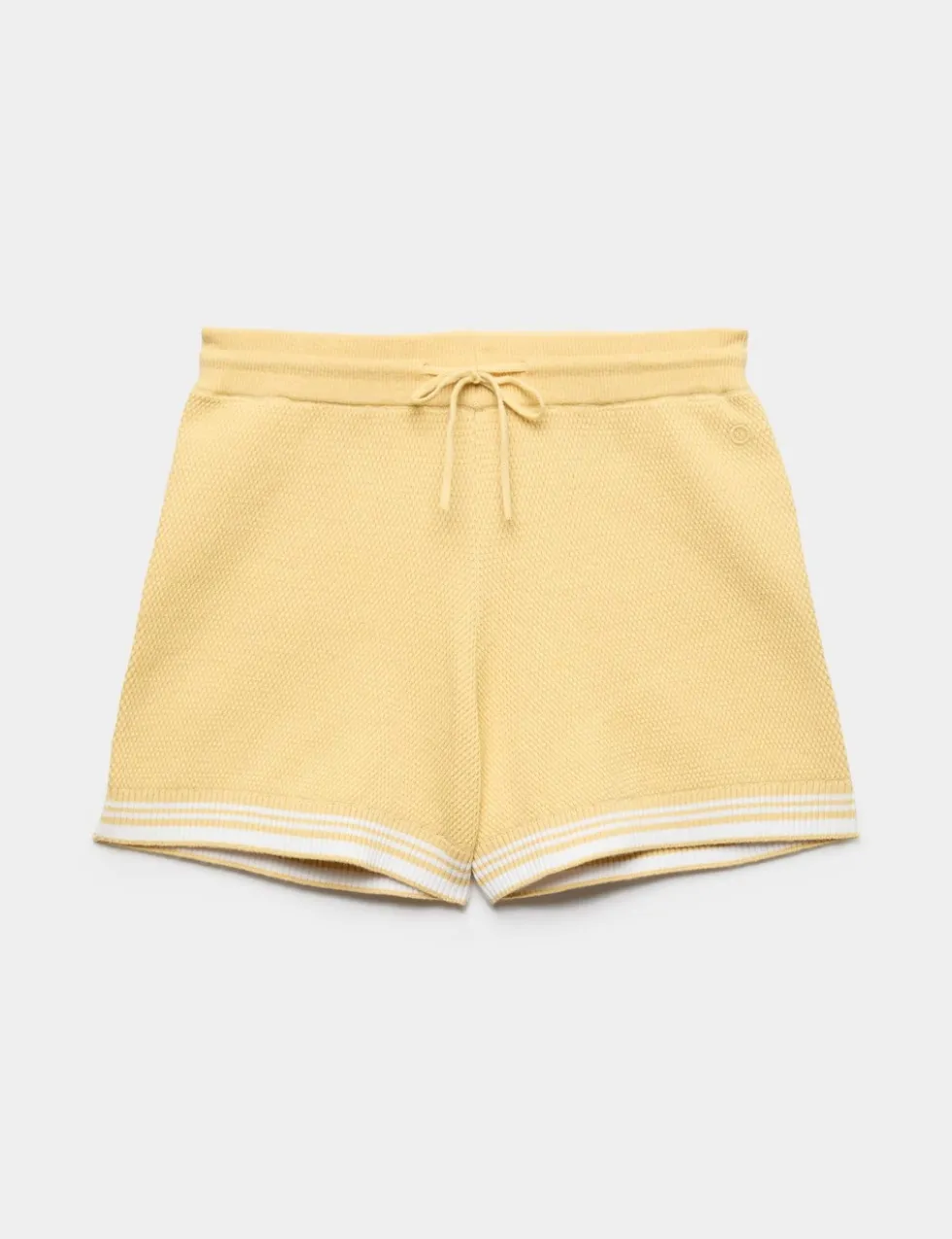 Knitted Relaxed Fit High Waisted Shorts