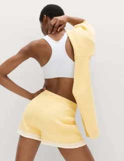 Knitted Relaxed Fit High Waisted Shorts