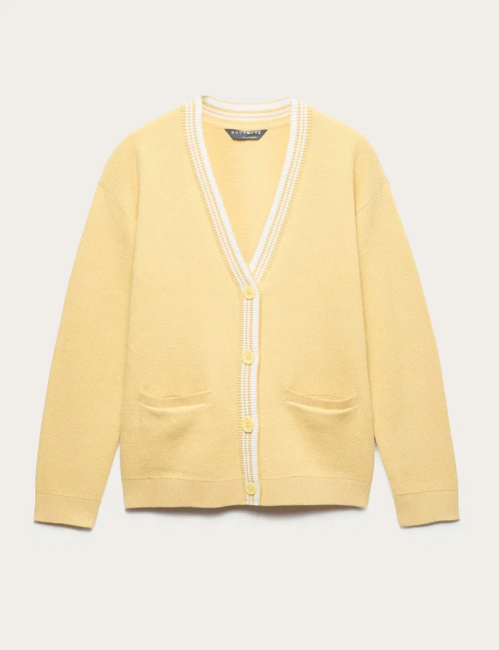 Knitted Relaxed Fit V Neck Cardigan