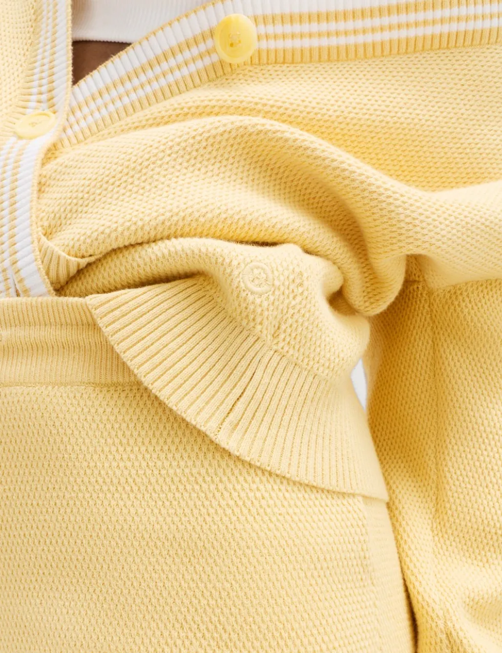 Knitted Relaxed Fit V Neck Cardigan