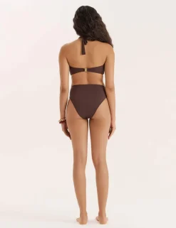 Knot Front Halterneck Bikini Top