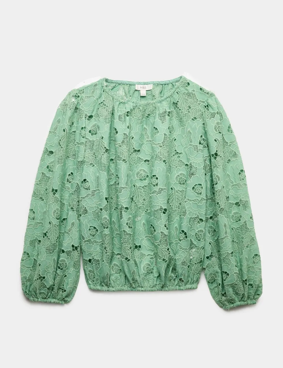 Lace Cutwork Detail Blouse