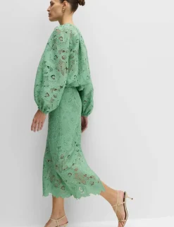 Lace Cutwork Detail Blouse