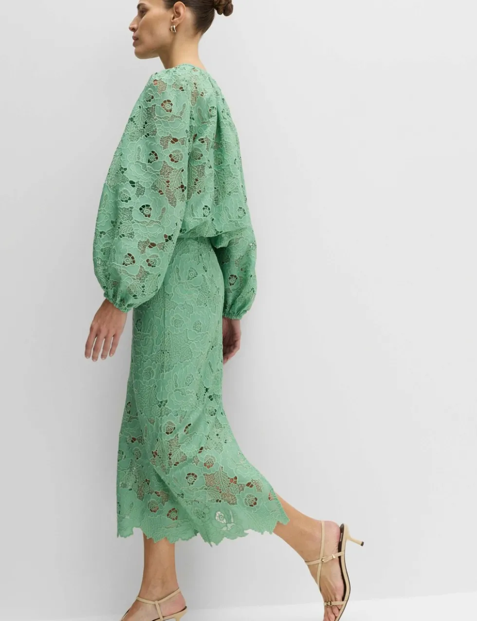 Lace Cutwork Detail Blouse
