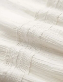 Lace Detail Maxi Tiered Skirt