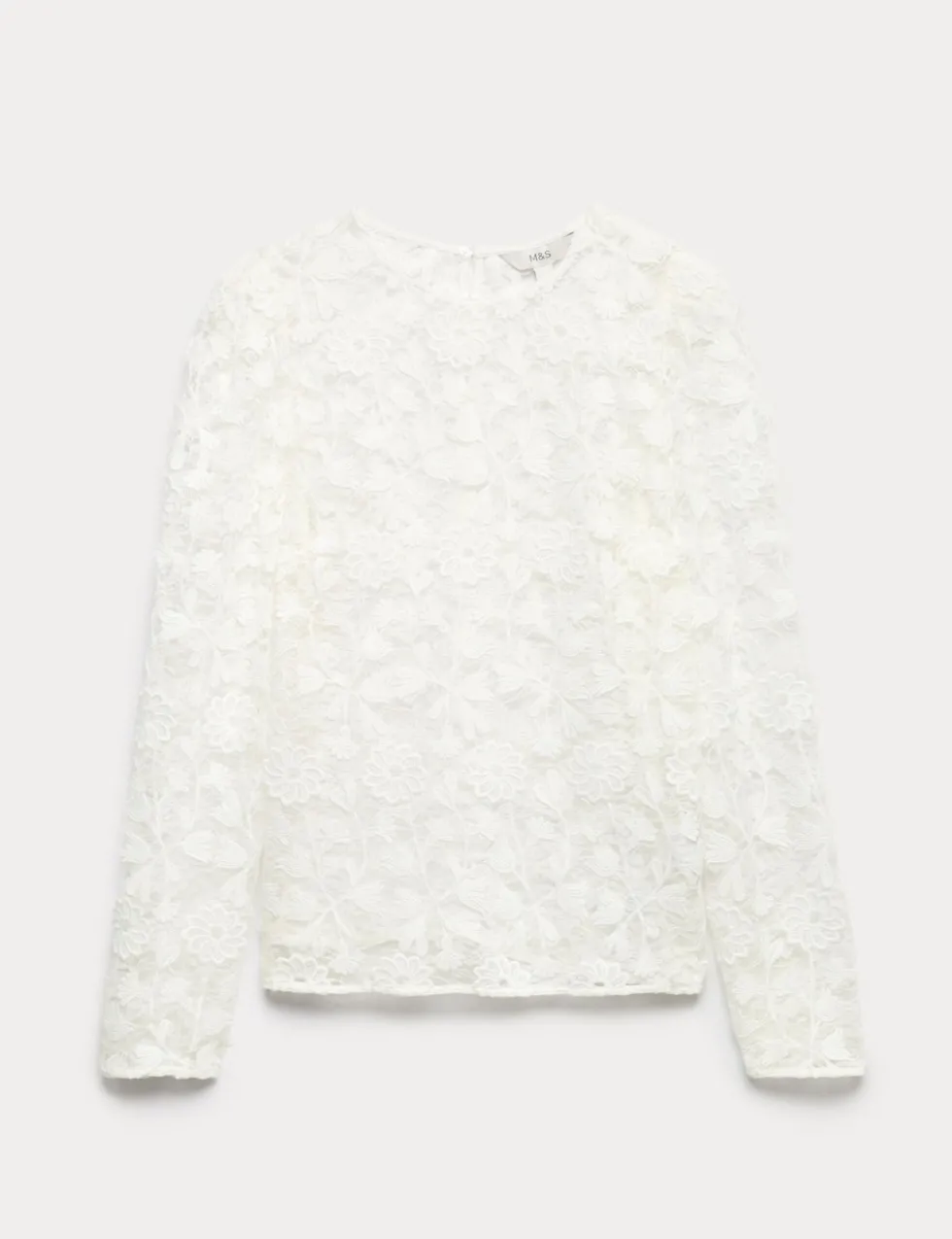 Lace Embroidered Floral Top