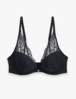 Lace Half Padded Wired Push Up Bra (B-D)