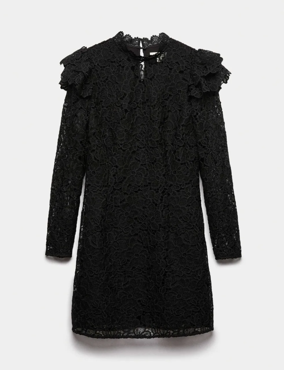 Lace High Neck Mini Column Dress