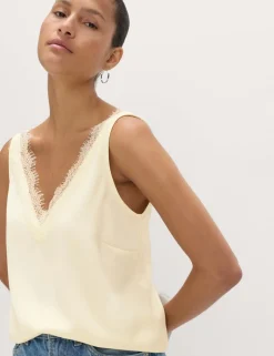 Lace Insert Cami Top
