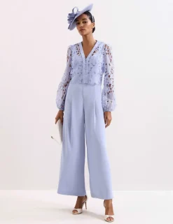 Lace Long Sleeve Jumpsuit