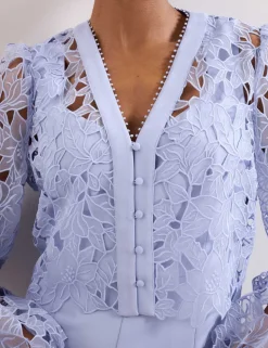 Lace Long Sleeve Jumpsuit