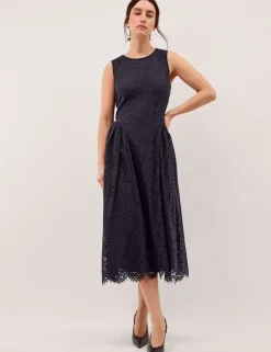 Lace Midi Skater Dress
