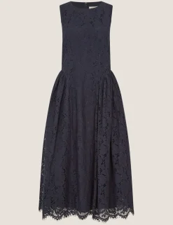 Lace Midi Skater Dress