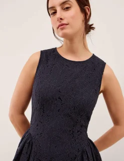 Lace Midi Skater Dress