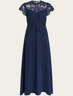 Lace Midi Waisted Dress