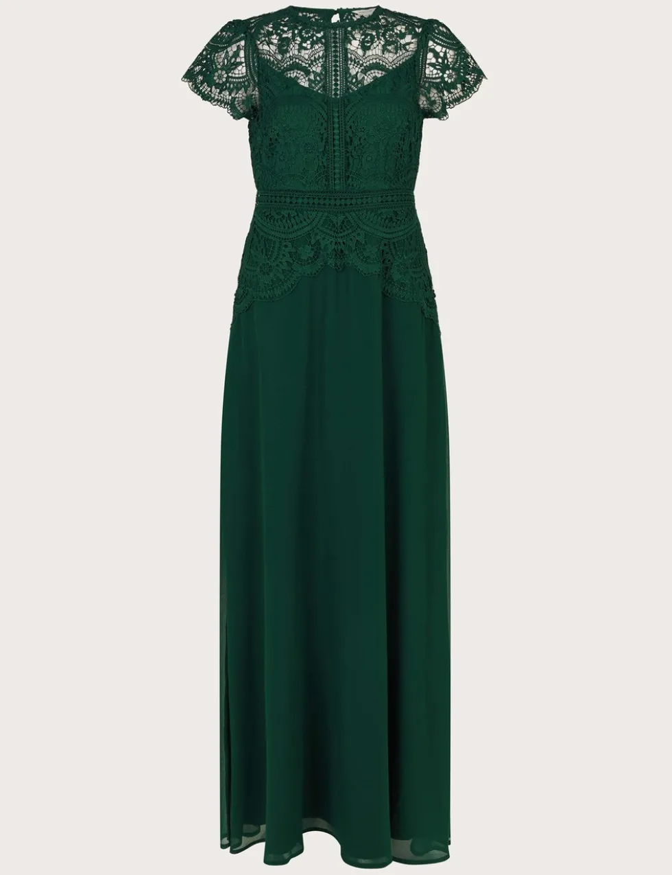 Lace Round Neck Maxi Dress