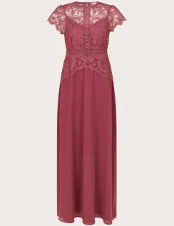 Lace Round Neck Maxi Dress