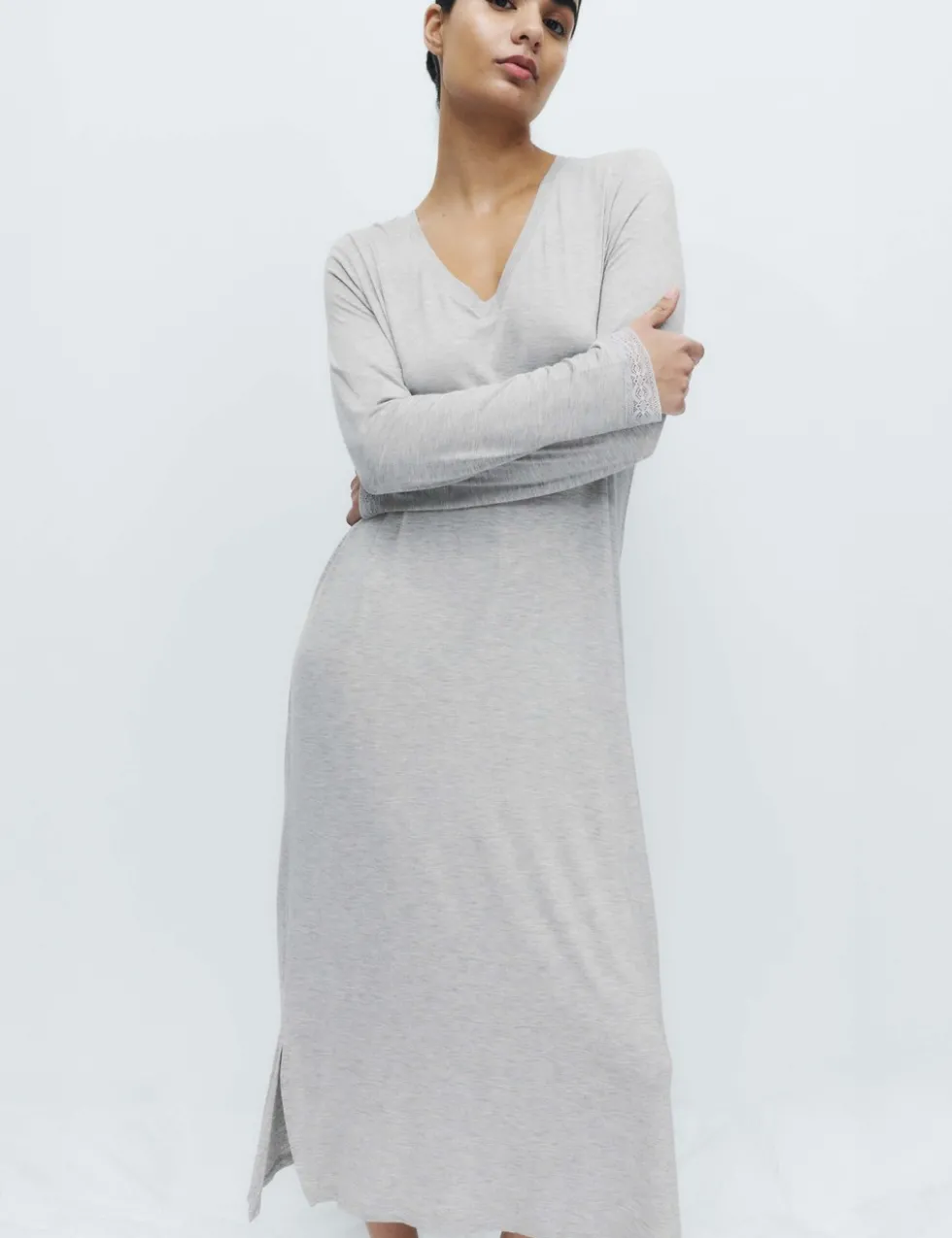 Lace Trim Nightdress