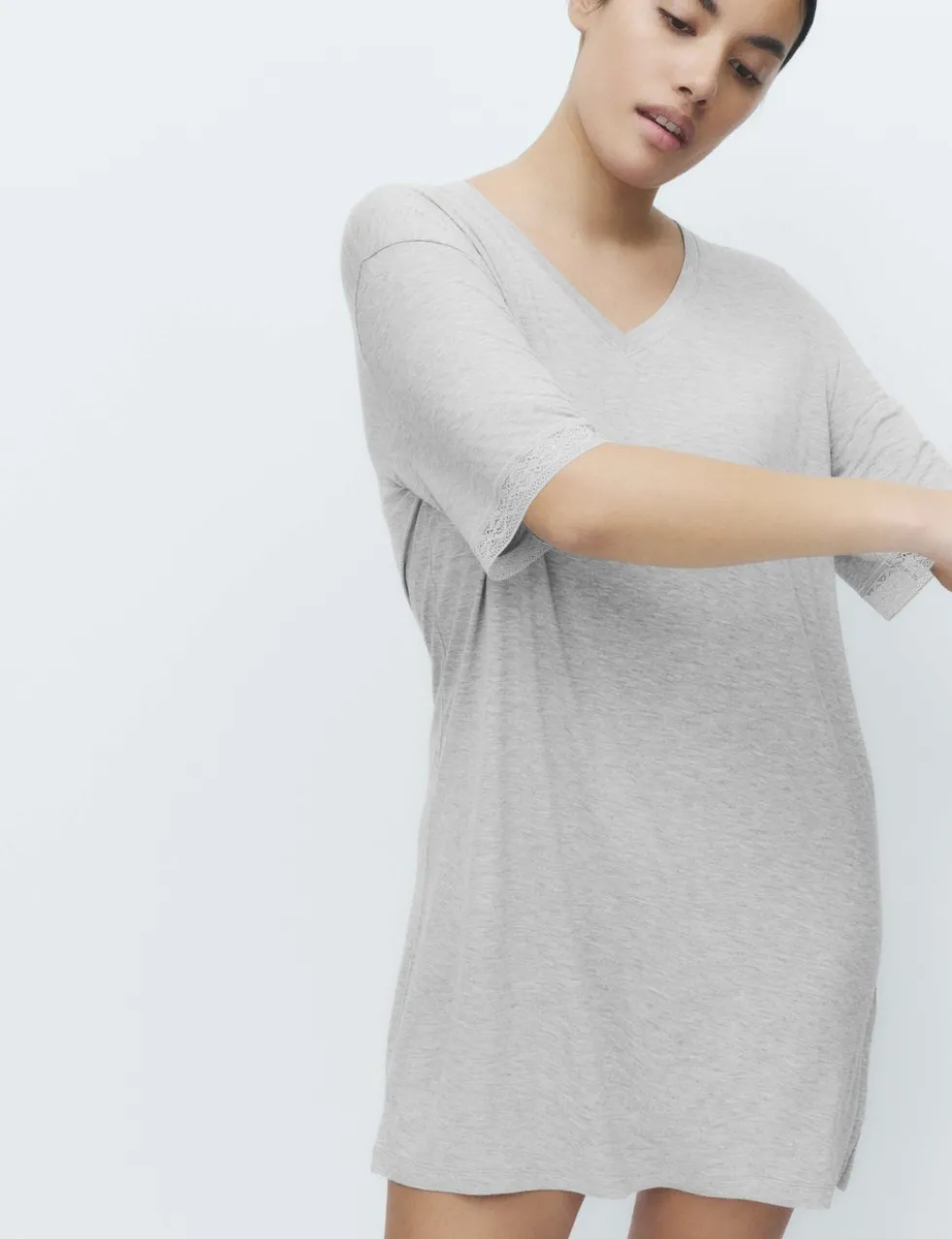 Lace Trim Nightshirt
