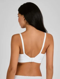 Lace Trim Seamless Maternity Nursing Bra