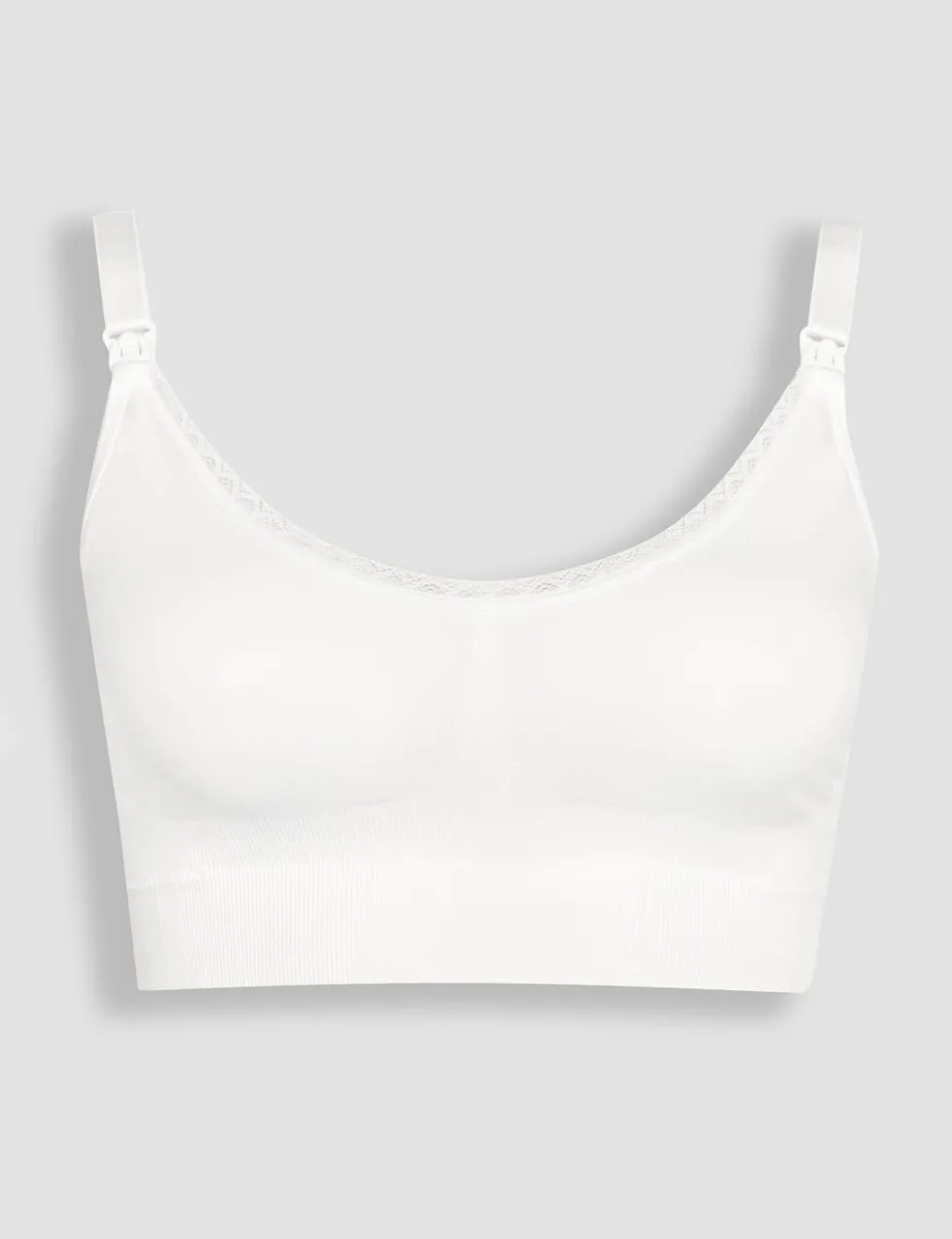 Lace Trim Seamless Maternity Nursing Bra
